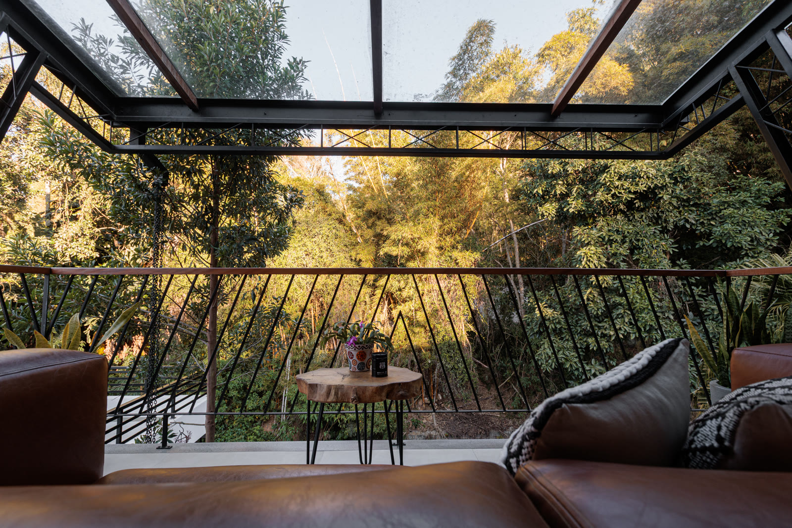Residência · Veranda em cima
