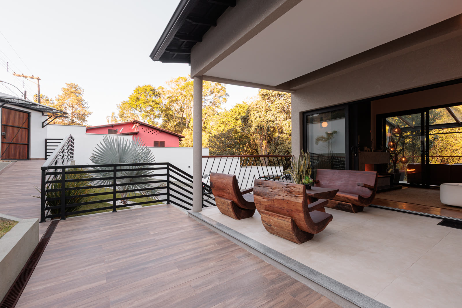 Residência · Veranda em cima