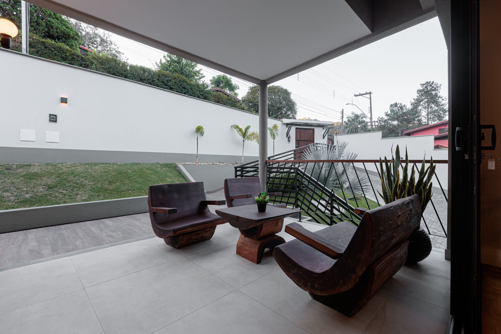Residência · Veranda em cima